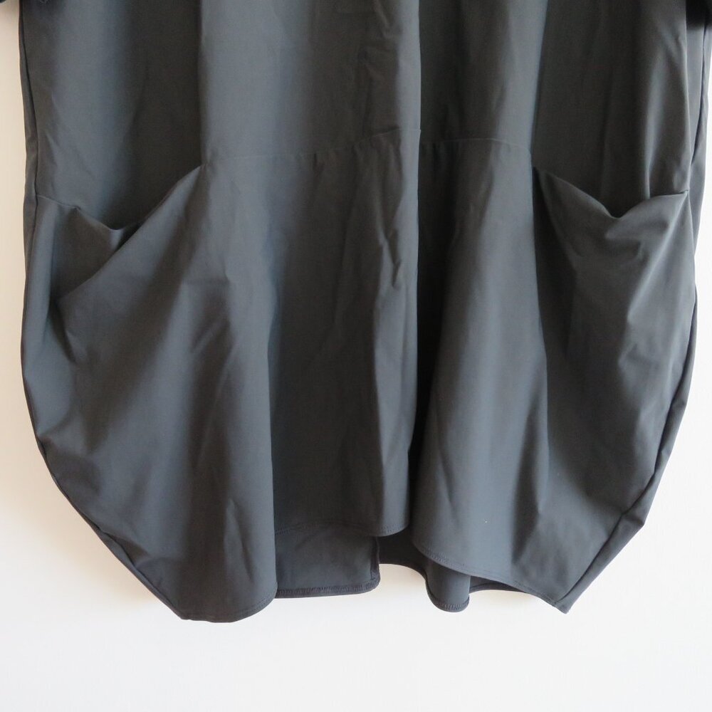 JASON Portofino Pocket Tunic Top in Dark Gray Lagenlook Minimalist - Size S - Picture 3 of 16